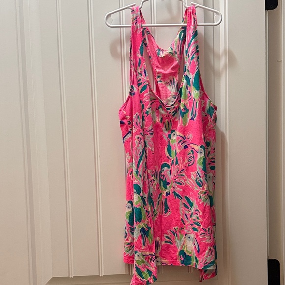 Lilly Pulitzer Tops - Lilly Pulitzer Pink Multi Floral Racerback Tank Top